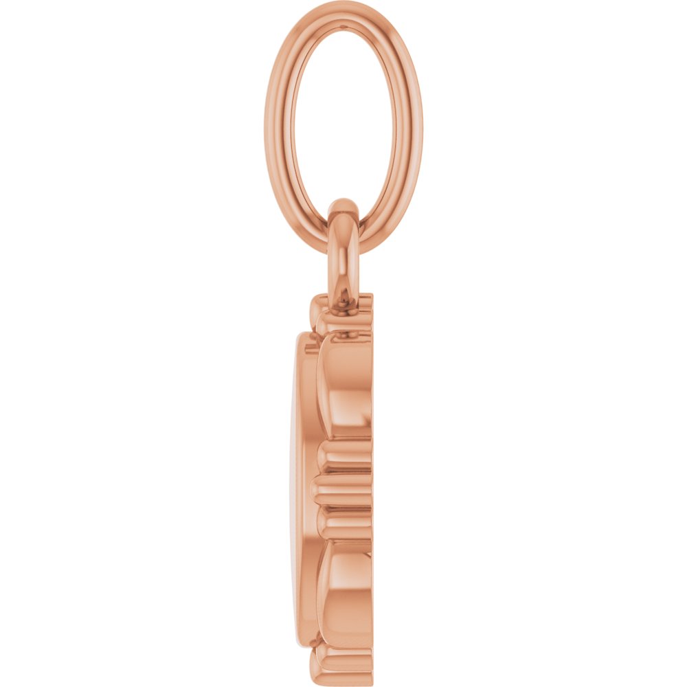 14K Rose Gold Vintage-Inspired Pendant