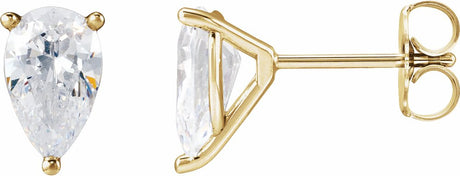 14K Yellow Gold 3 CTW Lab-Grown Diamond Cocktail-Style Earrings