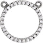 14K White Gold 1/8 CTW Lab-Grown Diamond Necklace Center