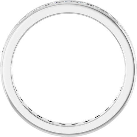 14K White Gold 3/4 CTW Natural Diamond Eternity Band