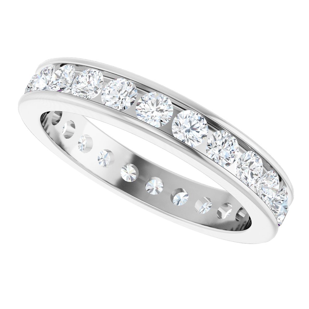 14K White Gold 1 3/8 CTW Lab-Grown Diamond Eternity Band