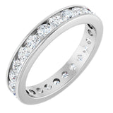 14K White Gold 1 3/8 CTW Lab-Grown Diamond Eternity Band