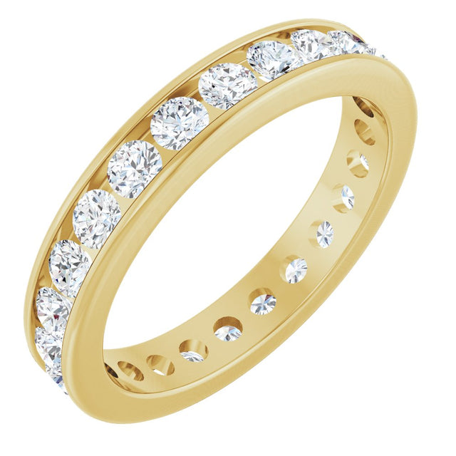 14K Yellow Gold 1 3/8 CTW Lab-Grown Diamond Eternity Band