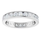 14K White Gold 1 3/8 CTW Lab-Grown Diamond Eternity Band