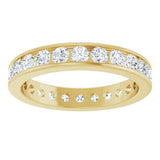 14K Yellow Gold 1 3/8 CTW Lab-Grown Diamond Eternity Band