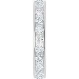 14K White Gold 1 3/8 CTW Lab-Grown Diamond Eternity Band