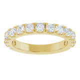 14K Yellow Gold 1 5/8 CTW Lab-Grown Diamond French Set Anniversary Band
