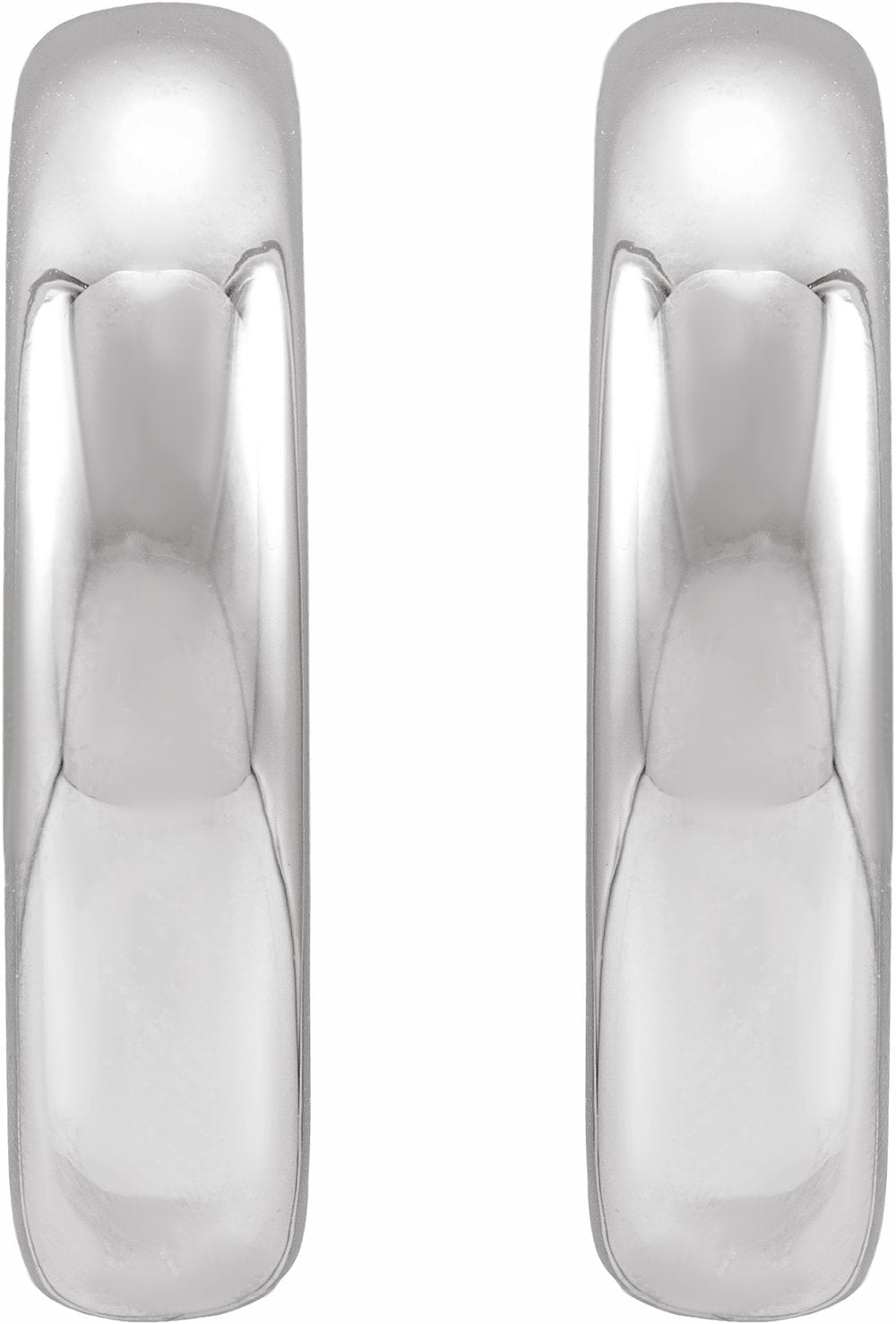 Sterling Silver Electroform Puffed 30 mm Hoop Earrings