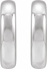 Sterling Silver Electroform Puffed 30 mm Hoop Earrings