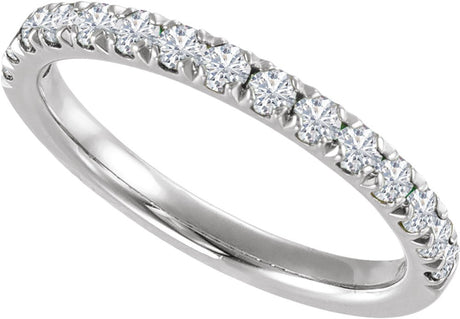 14K White Gold 1/6 CTW Natural Diamond Stackable Ring