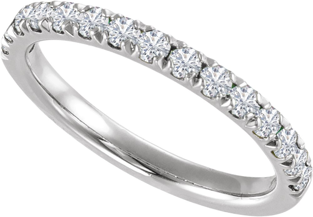 14K White Gold 1/6 CTW Lab-Grown Diamond Stackable Ring