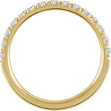 14K Yellow Gold 1/2 CTW Natural Diamond Stackable Ring