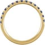 10K Yellow Gold Natural Alexandrite Stackable Ring