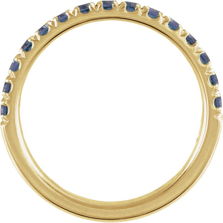 14K Yellow Gold Natural Alexandrite Stackable Ring