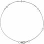 Sterling Silver Cross Station 6 1/2-7 1/2" Bracelet
