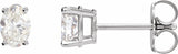 Sterling Silver 1/3 CTW Lab-Grown Diamond Earrings