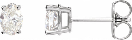 Sterling Silver 1/3 CTW Lab-Grown Diamond Earrings