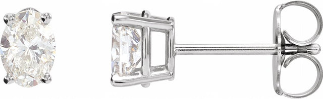Sterling Silver 1/3 CTW Lab-Grown Diamond Earrings