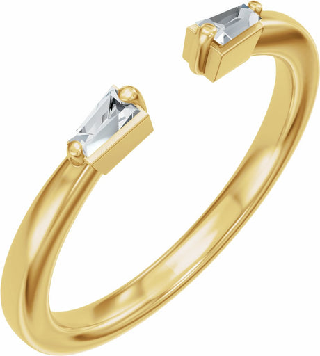 14K Yellow Gold .07 CTW Natural Diamond Vintage-Inspired Open Band