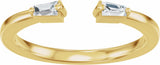 14K Yellow Gold .07 CTW Natural Diamond Vintage-Inspired Open Band