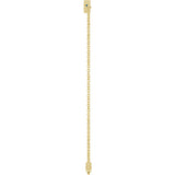 14K Yellow Gold Engravable Lab-Grown Blue Sapphire 6 1/2-7 1/2" Bracelet