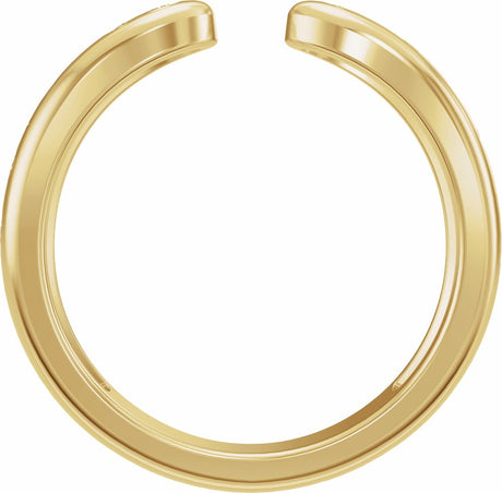 14K Yellow Gold 3 mm Vintage-Inspired Open Band Size 7