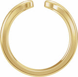 14K Yellow Gold 3 mm Vintage-Inspired Open Band Size 7