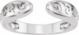14K White Gold 3 mm Vintage-Inspired Open Band Size 7