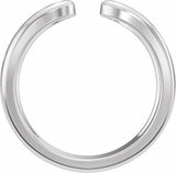 14K White Gold 3 mm Vintage-Inspired Open Band Size 7