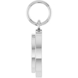 Sterling Silver Engravable Round Pendant