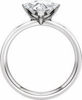 14K White Gold 2 CT Lab-Grown Diamond Engagement Ring