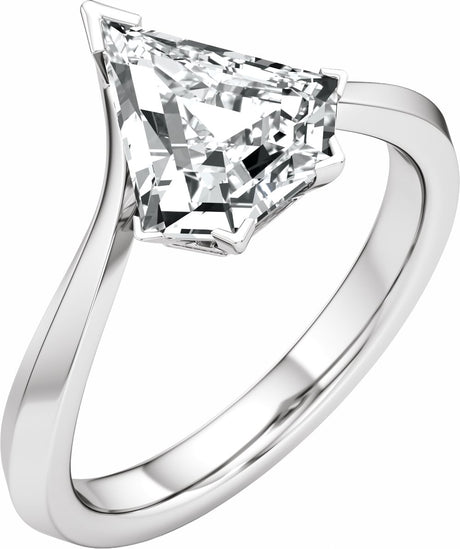 14K White Gold 2 CTW Lab-Grown Diamond Engagement Ring