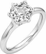 14K White Gold 2 1/8 CTW Lab-Grown Diamond Engagement Ring
