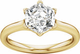 14K Yellow Gold 2 1/8 CTW Lab-Grown Diamond Engagement Ring