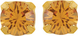 24K Gold-Plated Stainless Steel Imitation Citrine Inverness® Piercing Stud Earrings  