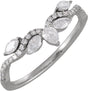 14K White Gold 1/2 CTW Lab-Grown Diamond Contour Band