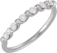 14K White Gold 1/3 CTW Natural Diamond Anniversary Band
