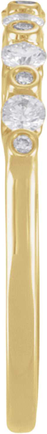 14K Yellow Gold 1/3 CTW Natural Diamond Anniversary Band