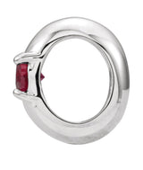 14K White Gold Imitation Mozambique Garnet Birth of a Child® Spacer Charm/Pendant