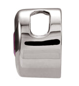 14K White 4 mm Imitation Mozambique Garnet Pendant