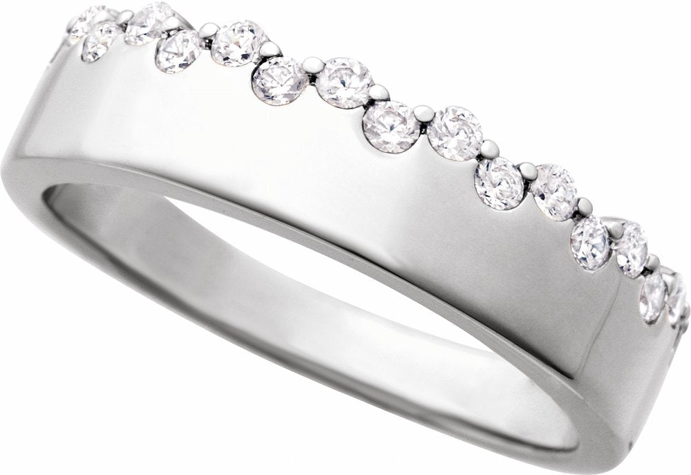 14K White Gold 1/3 CTW Natural Diamond Ring