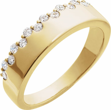 14K Yellow Gold 1/3 CTW Natural Diamond Ring