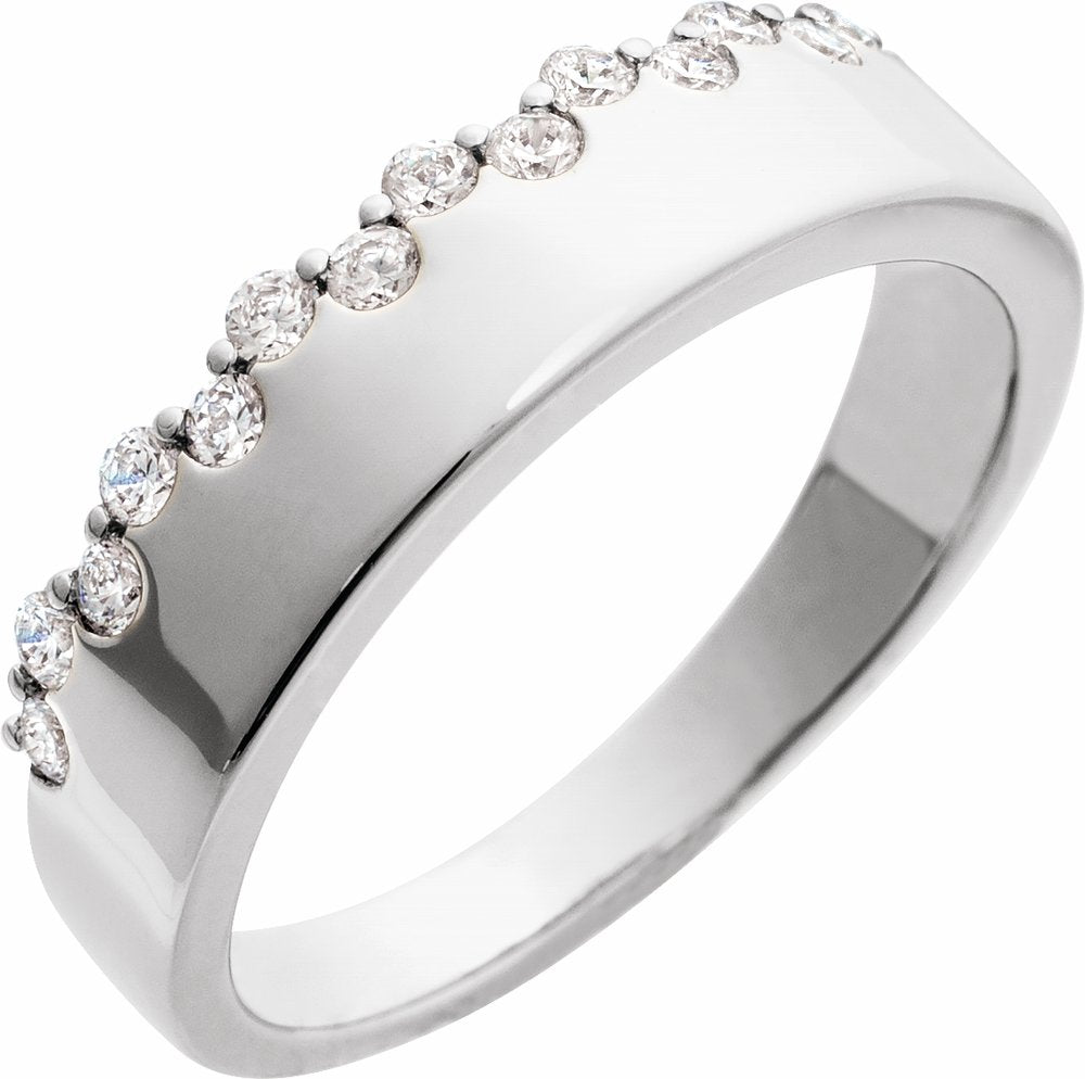 Sterling Silver 1/3 CTW Lab-Grown Diamond Ring