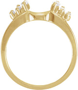 14K Yellow Gold 1/3 CTW Natural Diamond Wrap-Style Enhancer