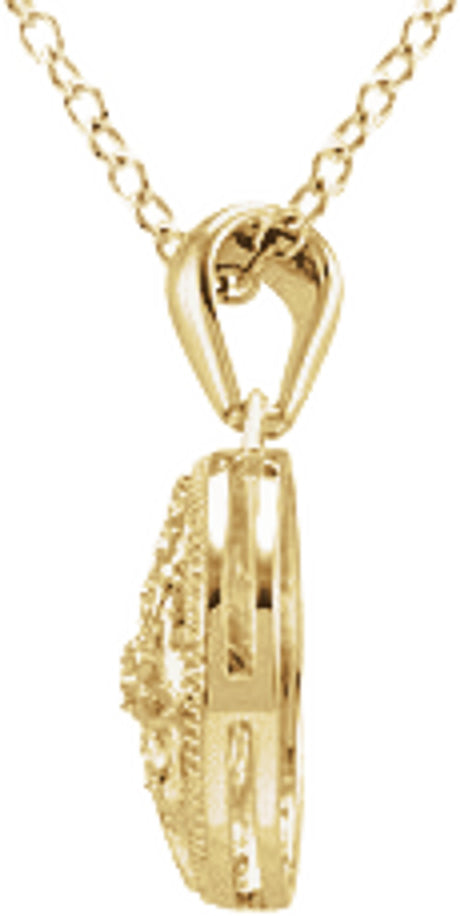 14K Yellow Gold Vermeil .05 CTW Lab-Grown Diamond 18" Necklace