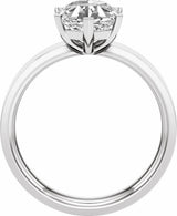 14K White Gold 2 CT Lab-Grown Diamond Engagement Ring