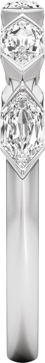 14K White Gold 3/4 CTW Lab-Grown Diamond Anniversary Band