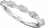14K White Gold 3/4 CTW Lab-Grown Diamond Anniversary Band