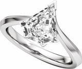 14K White Gold 2 CTW Lab-Grown Diamond Engagement Ring