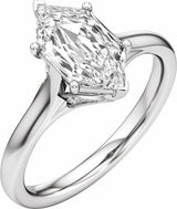 14K White Gold 2 1/6 CTW Lab-Grown Diamond Engagement Ring